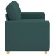 Sötétzöld szövet loveseat kanapé 120 cm