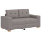 Tópszínű szövet loveseat kanapé 120 cm