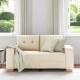 Krém szövet loveseat kanapé 120 cm