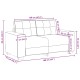 Krém szövet loveseat kanapé 120 cm