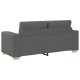 Sötétszürke szövet loveseat kanapé 140 cm