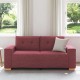 Borvörös szövet loveseat kanapé 140 cm Borvörös szövet loveseat kanapé 140 cm