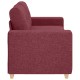 Borvörös szövet loveseat kanapé 140 cm Borvörös szövet loveseat kanapé 140 cm