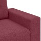Borvörös szövet loveseat kanapé 140 cm Borvörös szövet loveseat kanapé 140 cm