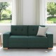 Sötétzöld szövet loveseat kanapé 140 cm
