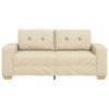 Krém szövet loveseat kanapé 180x77x82 cm