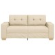 Krém szövet loveseat kanapé 140 cm