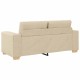 Krém szövet loveseat kanapé 140 cm