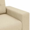 Krém szövet loveseat kanapé 180x77x82 cm