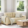Krém szövet loveseat kanapé 180x77x82 cm