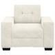 Krém bársony kanapéfotel 59 cm Krém bársony kanapéfotel 59 cm