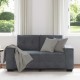 Sötétszürke bársony loveseat kanapé 120 cm