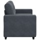 Sötétszürke bársony loveseat kanapé 120 cm