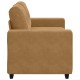 Barna bársony loveseat kanapé 120 cm