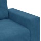 Kék bársony loveseat kanapé 120 cm