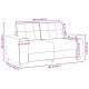 Kék bársony loveseat kanapé 120 cm