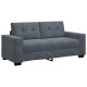 Sötétszürke bársony loveseat kanapé 140 cm