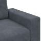 Sötétszürke bársony loveseat kanapé 140 cm