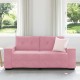 Rózsaszín bársony loveseat kanapé 140 cm