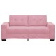 Rózsaszín bársony loveseat kanapé 140 cm