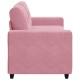 Rózsaszín bársony loveseat kanapé 140 cm
