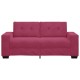 Bordó bársony loveseat kanapé 140 cm
