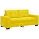Sárga bársony loveseat kanapé 140 cm Sárga bársony loveseat kanapé 140 cm