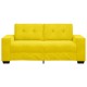 Sárga bársony loveseat kanapé 140 cm Sárga bársony loveseat kanapé 140 cm