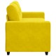 Sárga bársony loveseat kanapé 140 cm Sárga bársony loveseat kanapé 140 cm