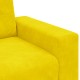 Sárga bársony loveseat kanapé 140 cm Sárga bársony loveseat kanapé 140 cm