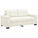 Krém bársony loveseat kanapé 140 cm