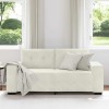 Krém bársony loveseat kanapé 180x77x82 cm