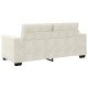 Krém bársony loveseat kanapé 140 cm