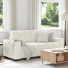 Krém bársony loveseat kanapé 180x77x82 cm