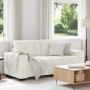 Krém bársony loveseat kanapé 180x77x82 cm