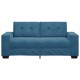 Kék bársony loveseat kanapé 140 cm Kék bársony loveseat kanapé 140 cm