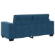 Kék bársony loveseat kanapé 140 cm Kék bársony loveseat kanapé 140 cm
