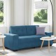 Kék bársony loveseat kanapé 140 cm Kék bársony loveseat kanapé 140 cm