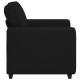 Fekete szövet kanapéfotel 60 cm Fekete szövet kanapéfotel 60 cm