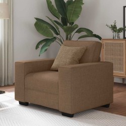 Barna szövet kanapéfotel 60 cm