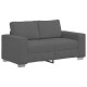 Sötétszürke kordbársony szövet loveseat kanapé 120 cm Sötétszürke kordbársony szövet loveseat kanapé 120 cm