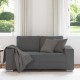 Sötétszürke kordbársony szövet loveseat kanapé 120 cm Sötétszürke kordbársony szövet loveseat kanapé 120 cm