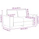 Sötétszürke kordbársony szövet loveseat kanapé 120 cm Sötétszürke kordbársony szövet loveseat kanapé 120 cm