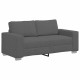 Sötétszürke kordbársony szövet loveseat kanapé 140 cm Sötétszürke kordbársony szövet loveseat kanapé 140 cm