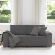 Sötétszürke kordbársony szövet loveseat kanapé 140 cm Sötétszürke kordbársony szövet loveseat kanapé 140 cm