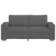 Sötétszürke kordbársony szövet loveseat kanapé 140 cm Sötétszürke kordbársony szövet loveseat kanapé 140 cm