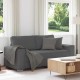 Sötétszürke kordbársony szövet loveseat kanapé 140 cm Sötétszürke kordbársony szövet loveseat kanapé 140 cm