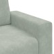 Világosszürke bársony kanapéfotel 60 cm
