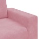 Rózsaszín bársony kanapéfotel 60 cm Rózsaszín bársony kanapéfotel 60 cm