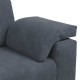 Sötétszürke bársony loveseat kanapé 120 cm